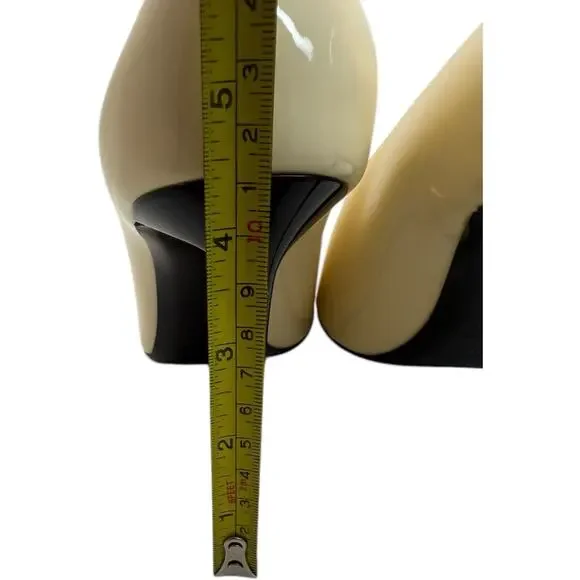Saint Laurent Teddy 105 Patent Leather Stiletto Heel Pumps Shoes Size 39